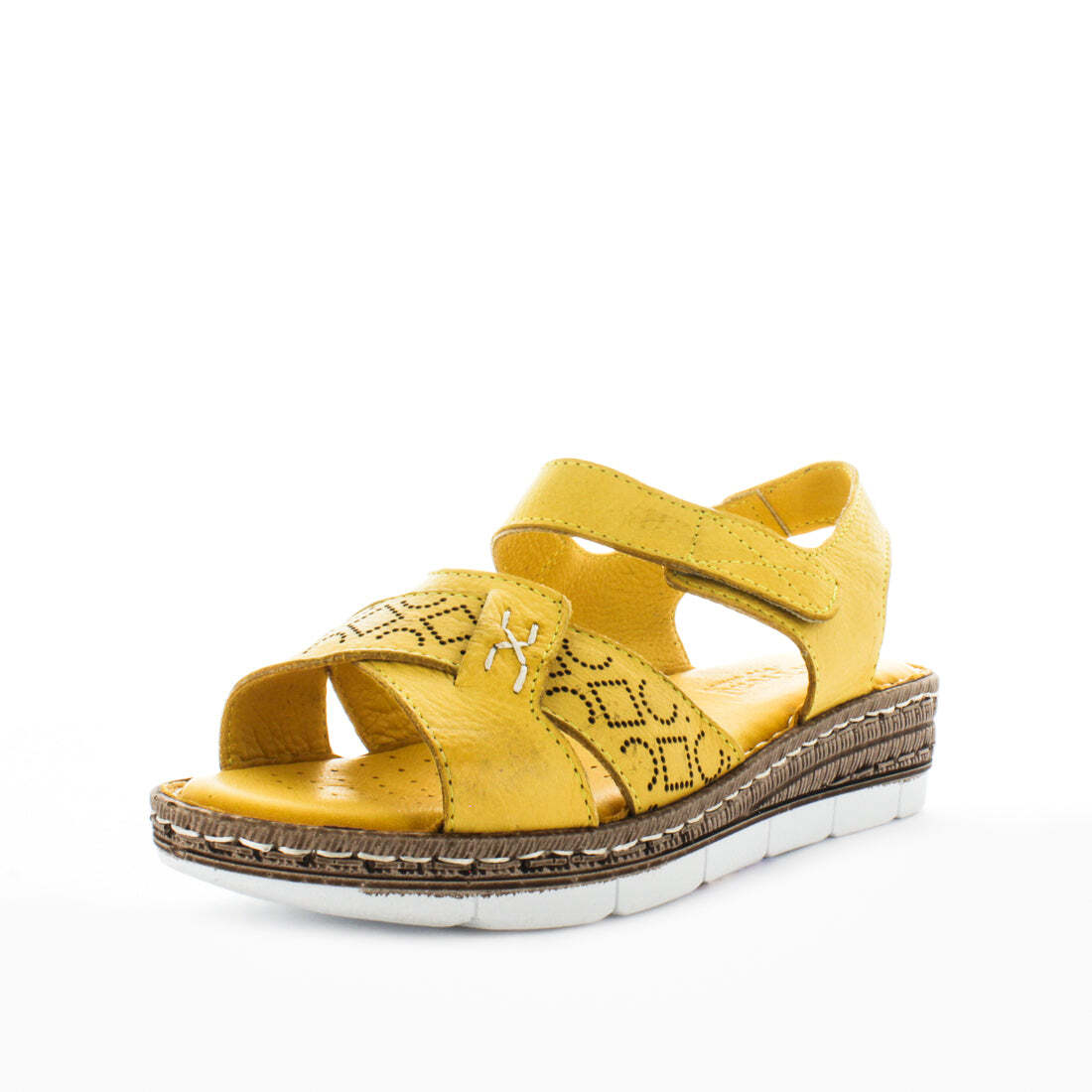 V717-STBELATRIX-MUSTARD-41-193767-00 SOFT TREAD ALLINO Women's BELATRIX Sandals Mustard Shoe 41EU - Image 1