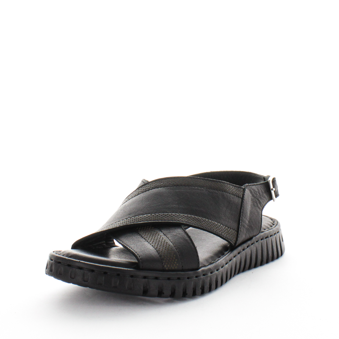 V717-STBITARA-BLACK-37-192849-00 SOFT TREAD ALLINO Women's BITARA Sandals Black Shoe 37EU - Image 1