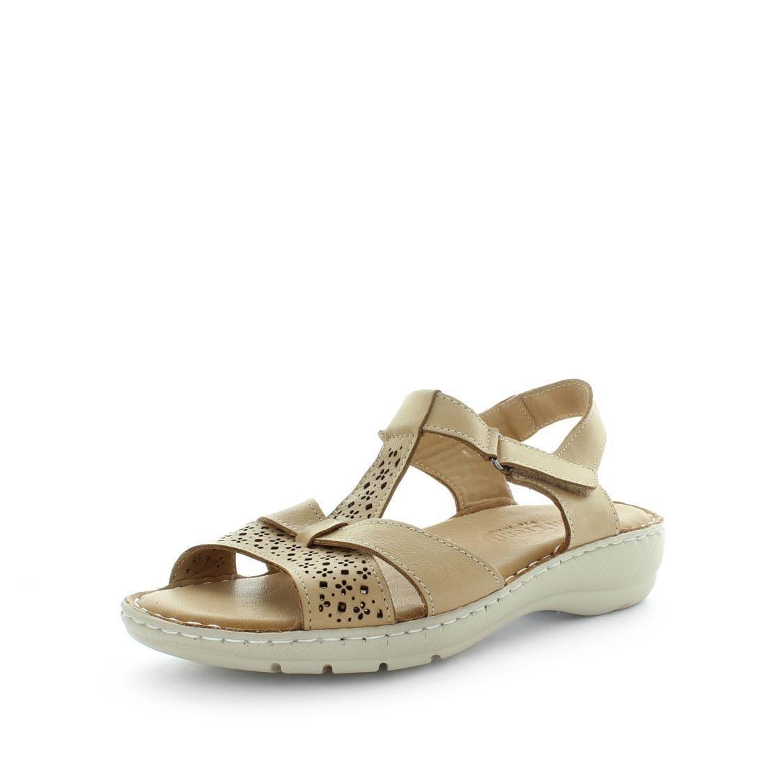 V717-STBORA-BEIGE-38-193487-00 SOFT TREAD ALLINO Women's BORA Sandals Beige Shoe 38EU - Image 1