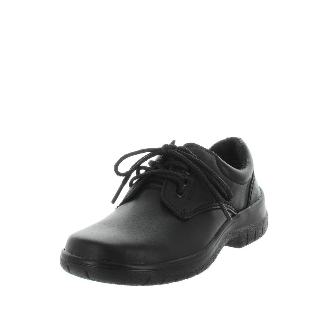 V717-WJAMEL2-BLS-11-192793-00 WILDE SCHOOL Girl's JAMEL2 School Black Smooth Shoe 11US - Image 1