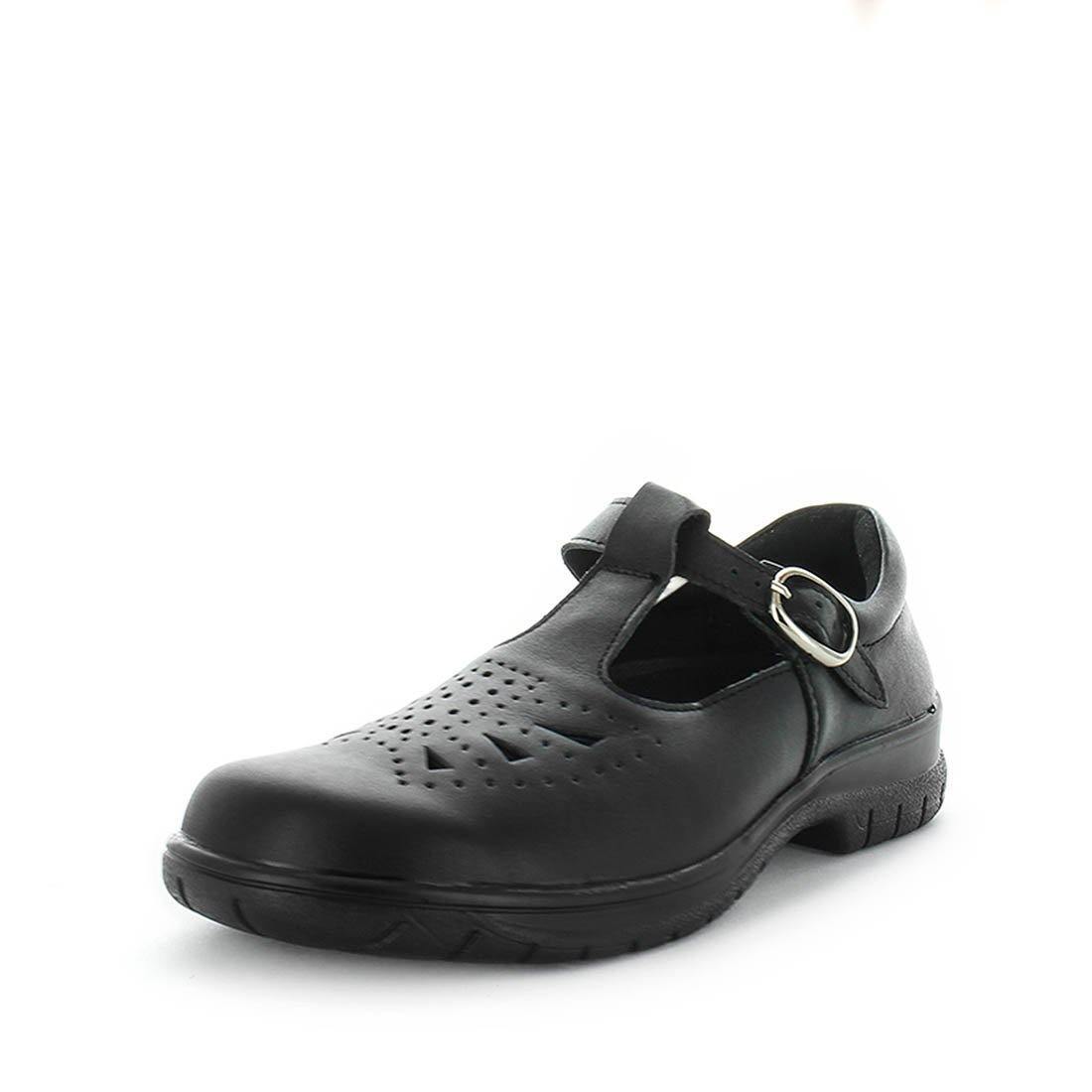 V717-WJAYNE2-BLS-10-193163-00 WILDE SCHOOL Girl's JAYNE2 School Black Smooth Shoe 10US - Image 1