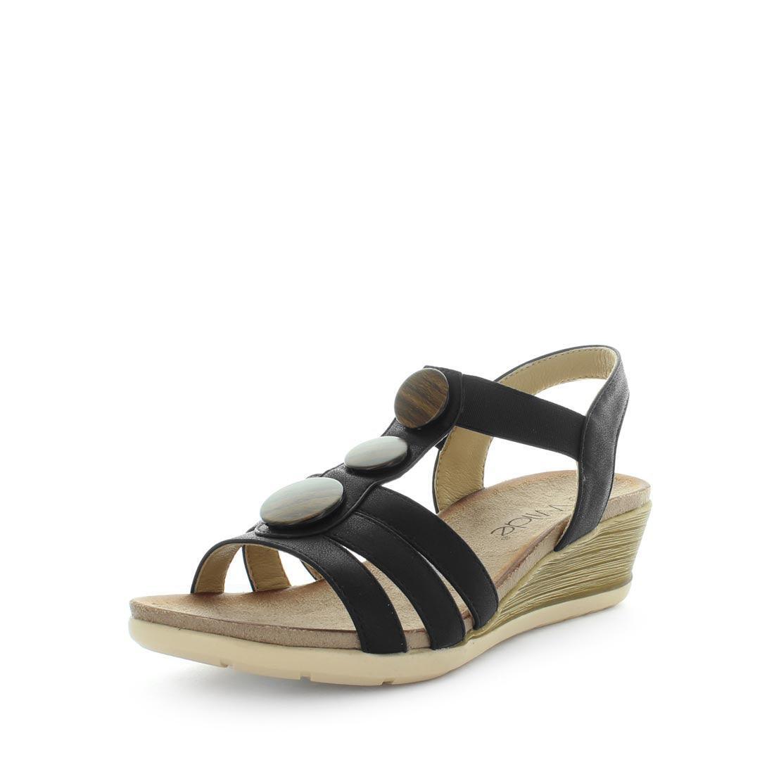 V717-WSAURA-BLACK-38-192823-00 WILDE Women's SAURA Sandals Black Shoe 38EU - Image 1
