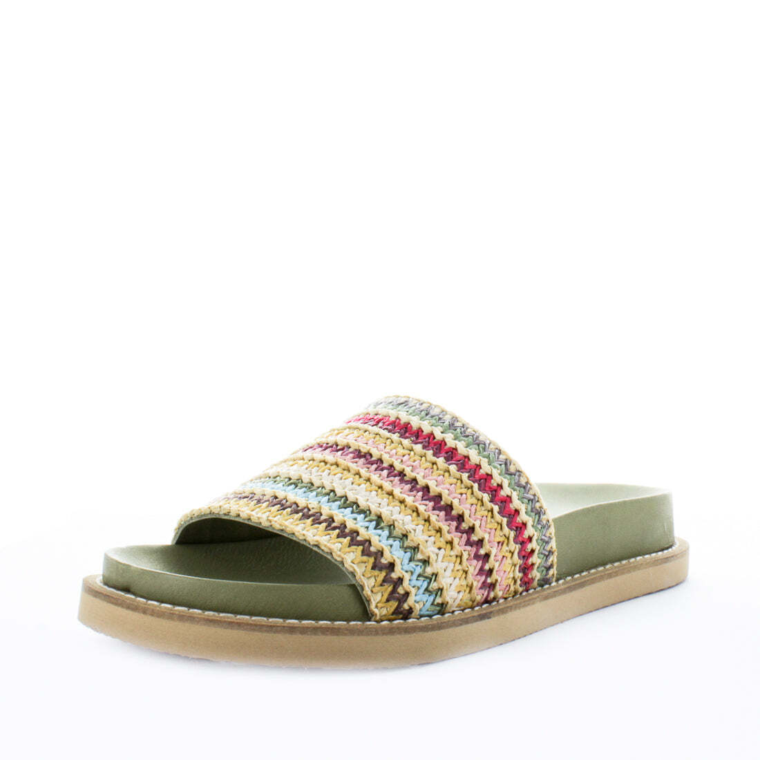 V717-ZHAVAS-GREENMULTI-37-194868-00 ZOLA Women's HAVAS Sandals Green Multi Shoe 37EU - Image 1