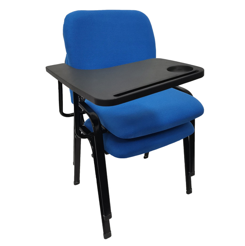 V728-AD-0256-TP-BE-187696-00 NNECN Lecture Chair with Table Top for Classroom Lecture Training Conference (Set of 6-Blue) - Image 1