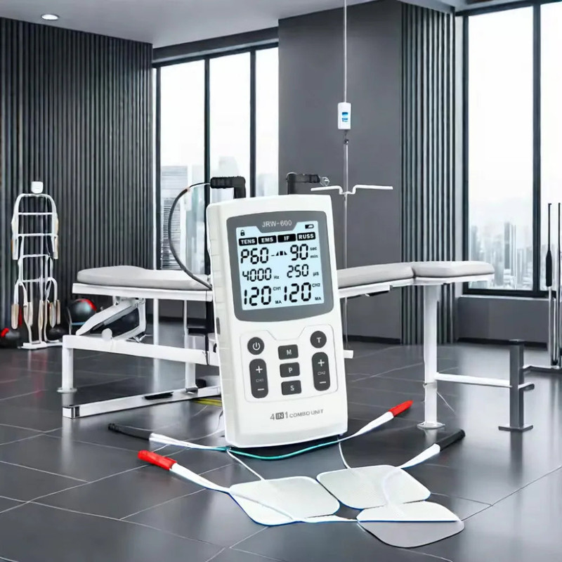 V728-OBA1005007243279692-226100-00 Electric Lumbar Heating Belt Adjustable Waist Massager Black - Image 1