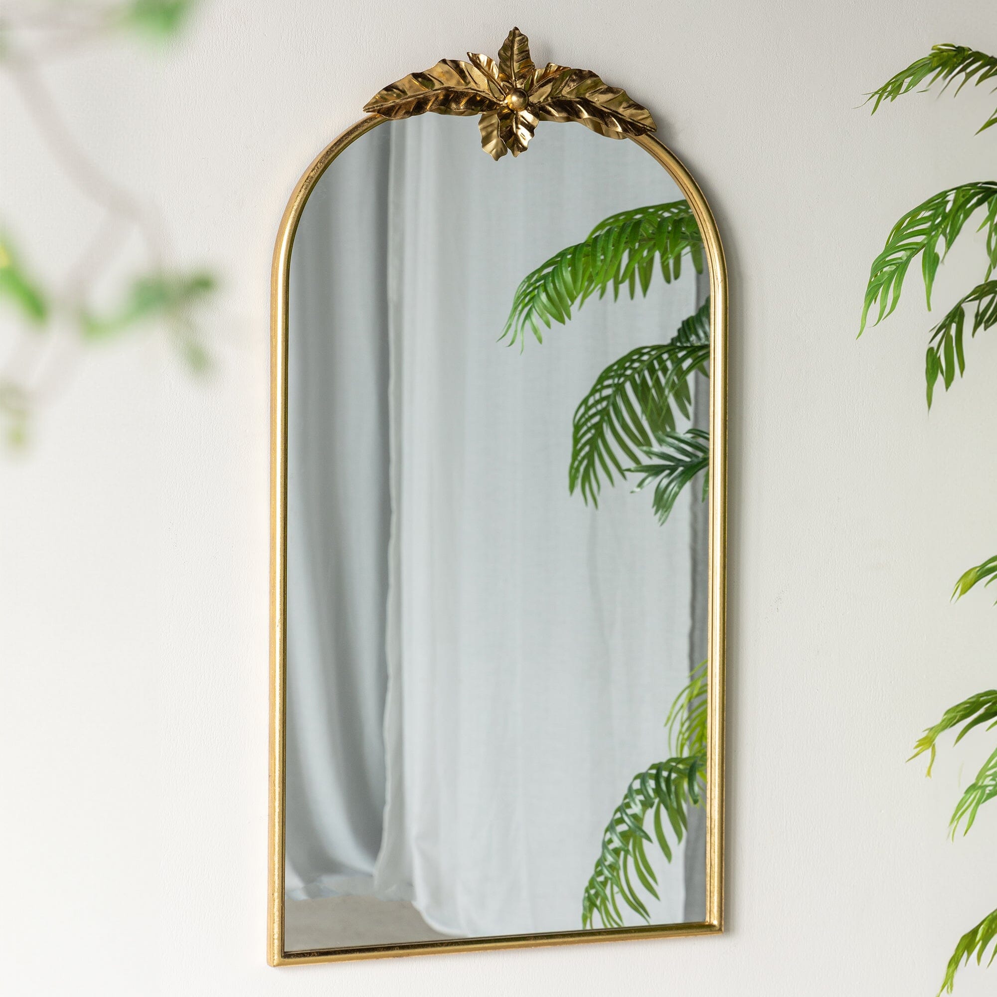 V742-84980DS-200386-00 MARION TALL GOLD WALL MIRROR - Image 1