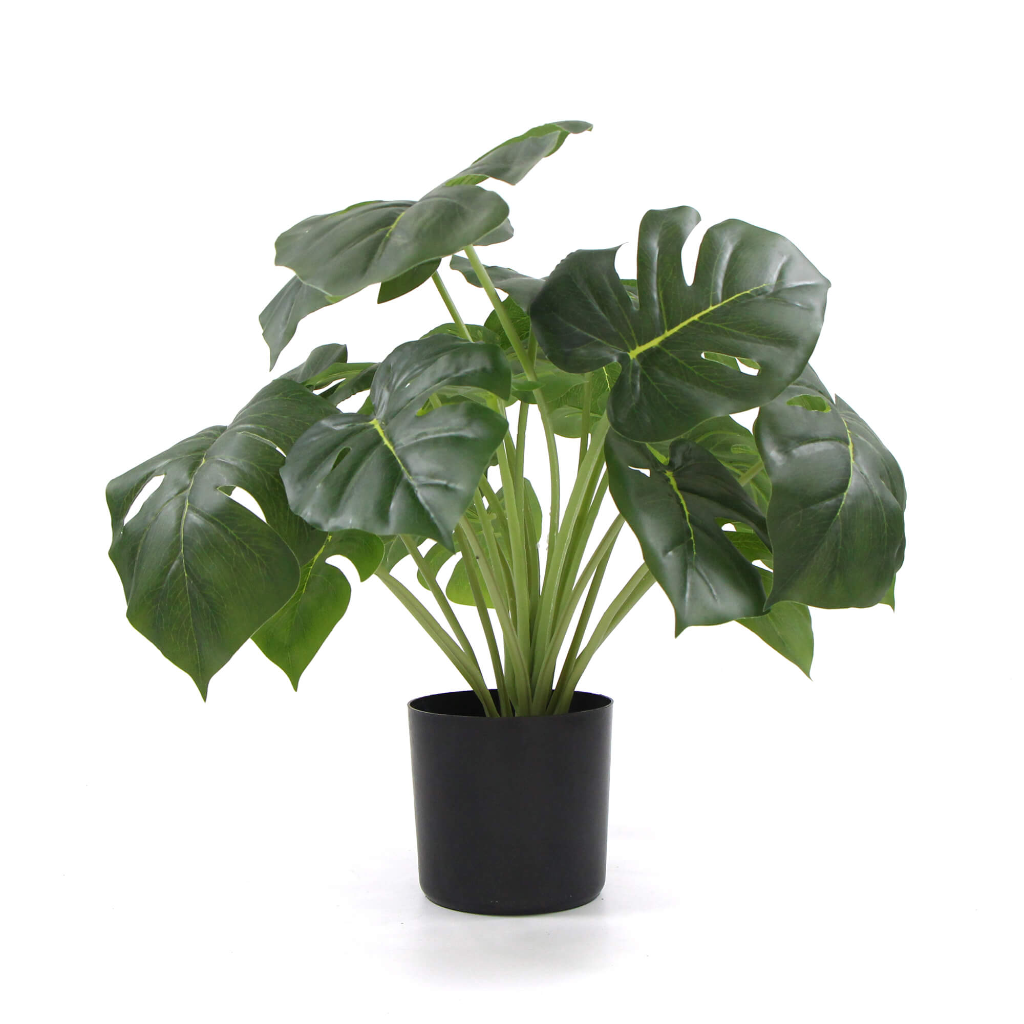 V77-8870012_8870012_2_2 Dense Potted Artificial Split Philodendron Plant With Real Touch Leaves 50cm - Image 1