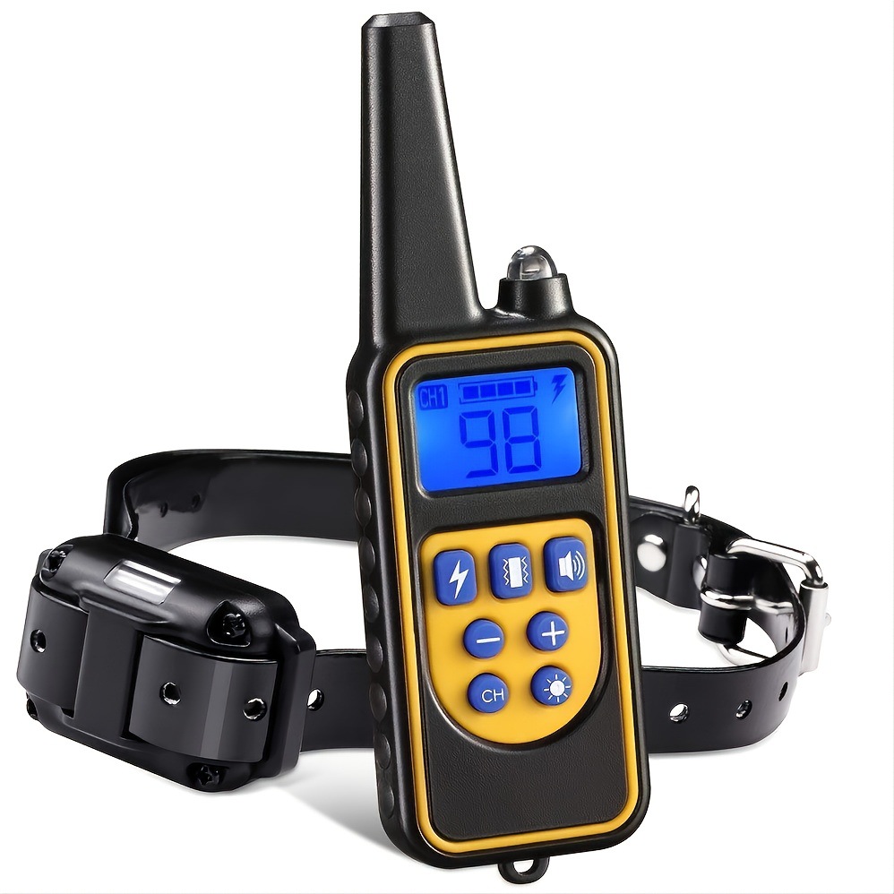 V888-ELOSUNG10131-204131-00 Advanced Remote Dog Training Collar with 99 Adjustable Levels,LCD Display,Beep,Vibration,and Shock Modes - Image 1