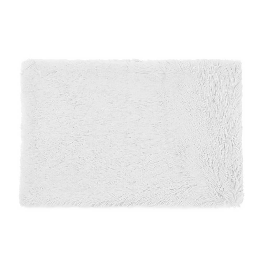 V888-ELOSUNG10412-204272-00 Fluffy Pet Blankets-Soft Faux Fur, Anti-Anxiety Cozy Throws for Cats and Dogs, M 80*55cm White - Image 1