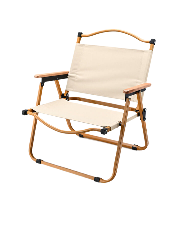 V888-ELOSUNG1053-202447-00 Portable camping Cryt chair-carbon steel khaki color 60*52*42cm - Image 1