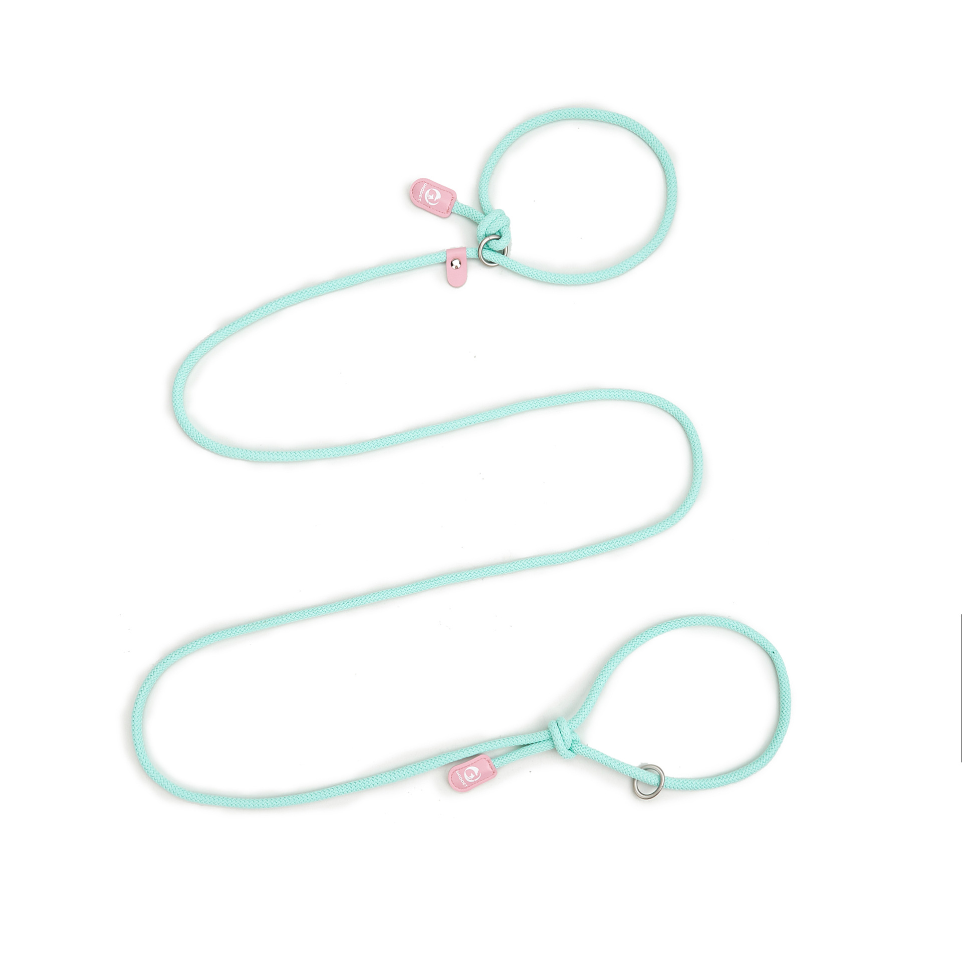 V888-ELOSUNG10540-205574-00 Adjustable Slip-On Dog Leashes - Lightweight and Comfortable Training Leads for Pets 3.35cm*8mm (Green, 2 pieces) - Image 1