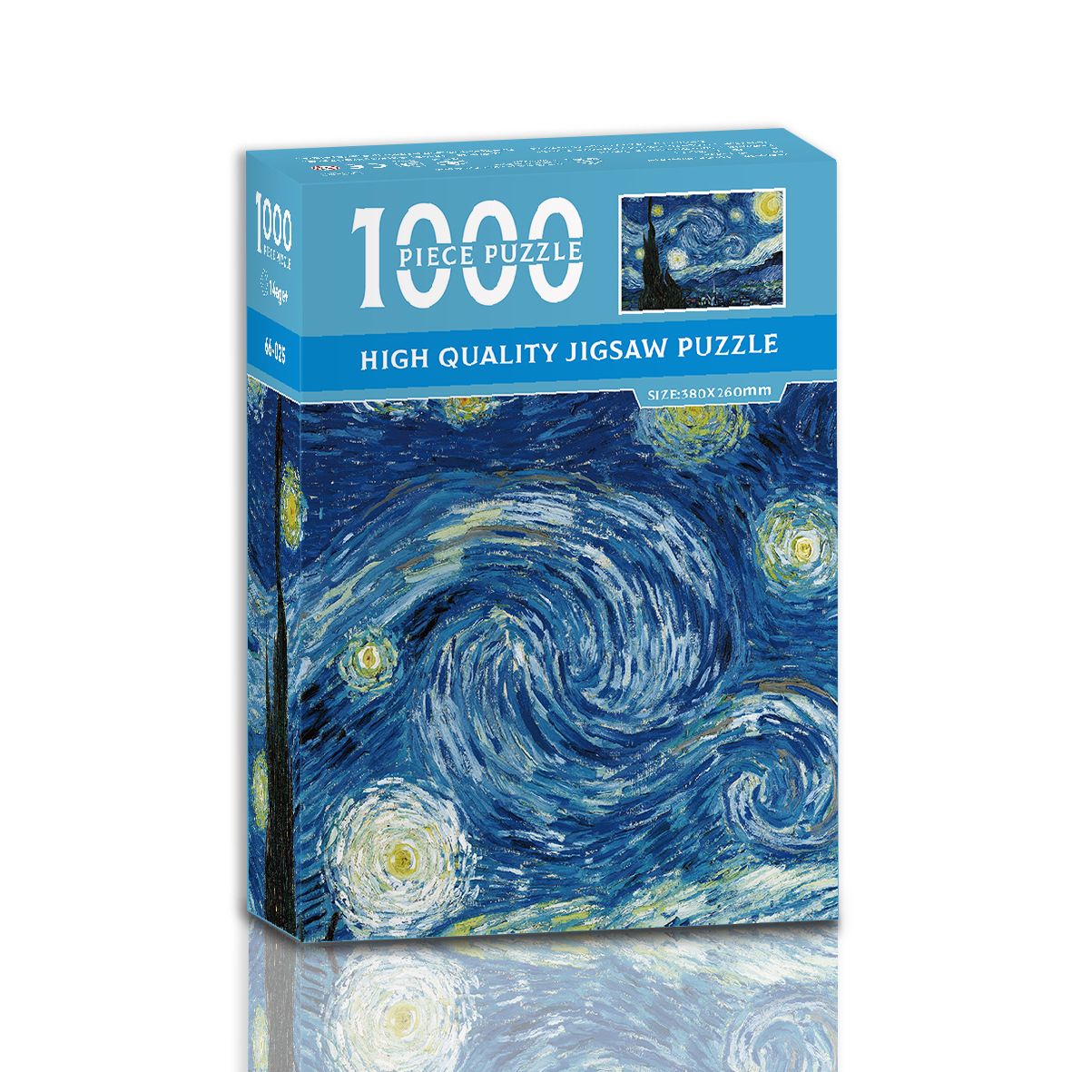 V888-ELOSUNG11187-208615-00 1000-Piece Jigsaw Puzzle - Starry Night Design - High-Quality Puzzle for Adults and Teens - Image 1