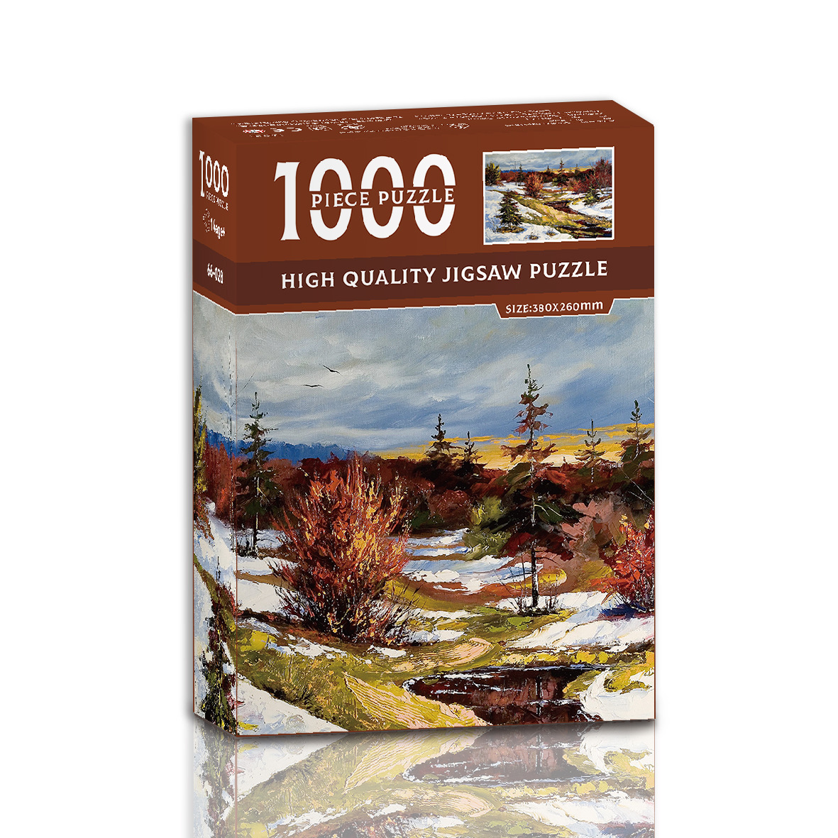 V888-ELOSUNG11190-208618-00 1000-Piece High-Quality Jigsaw Puzzle - Snow Mangrove - Image 1