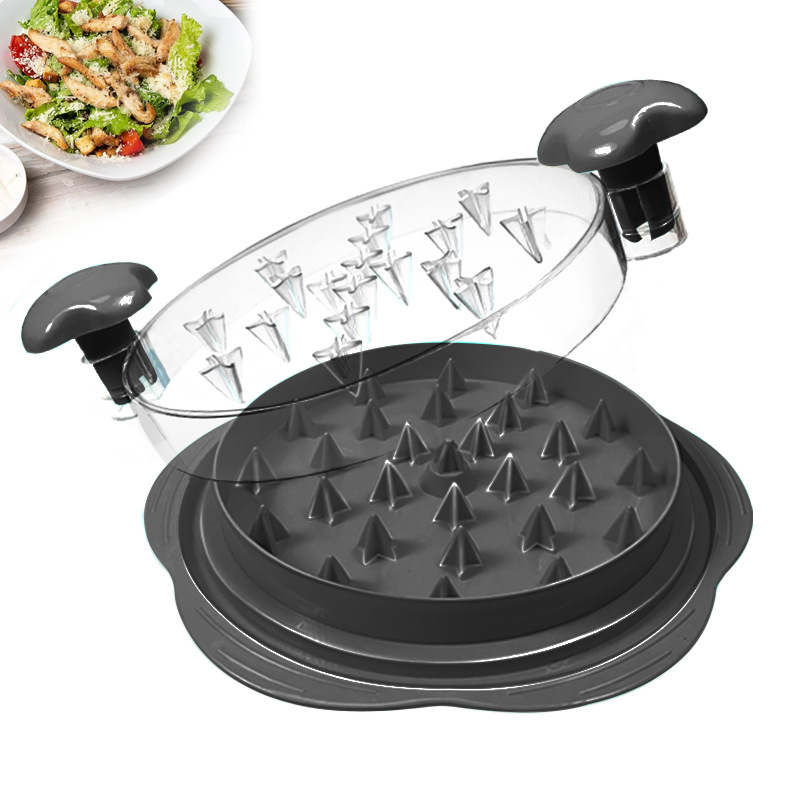 V888-ELOSUNG11444-209793-00 2pcs Black New Chicken Shredder - Effortless Chicken Breast Shredding Tool for Meal Prep and Baby Food** - Image 1