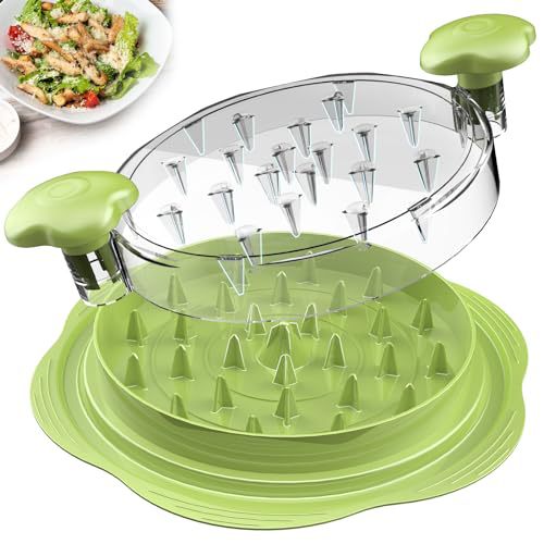 V888-ELOSUNG11447-209790-00 2pcs Green New Chicken Shredder - Effortless Chicken Breast Shredding Tool for Meal Prep and Baby Food - Image 1