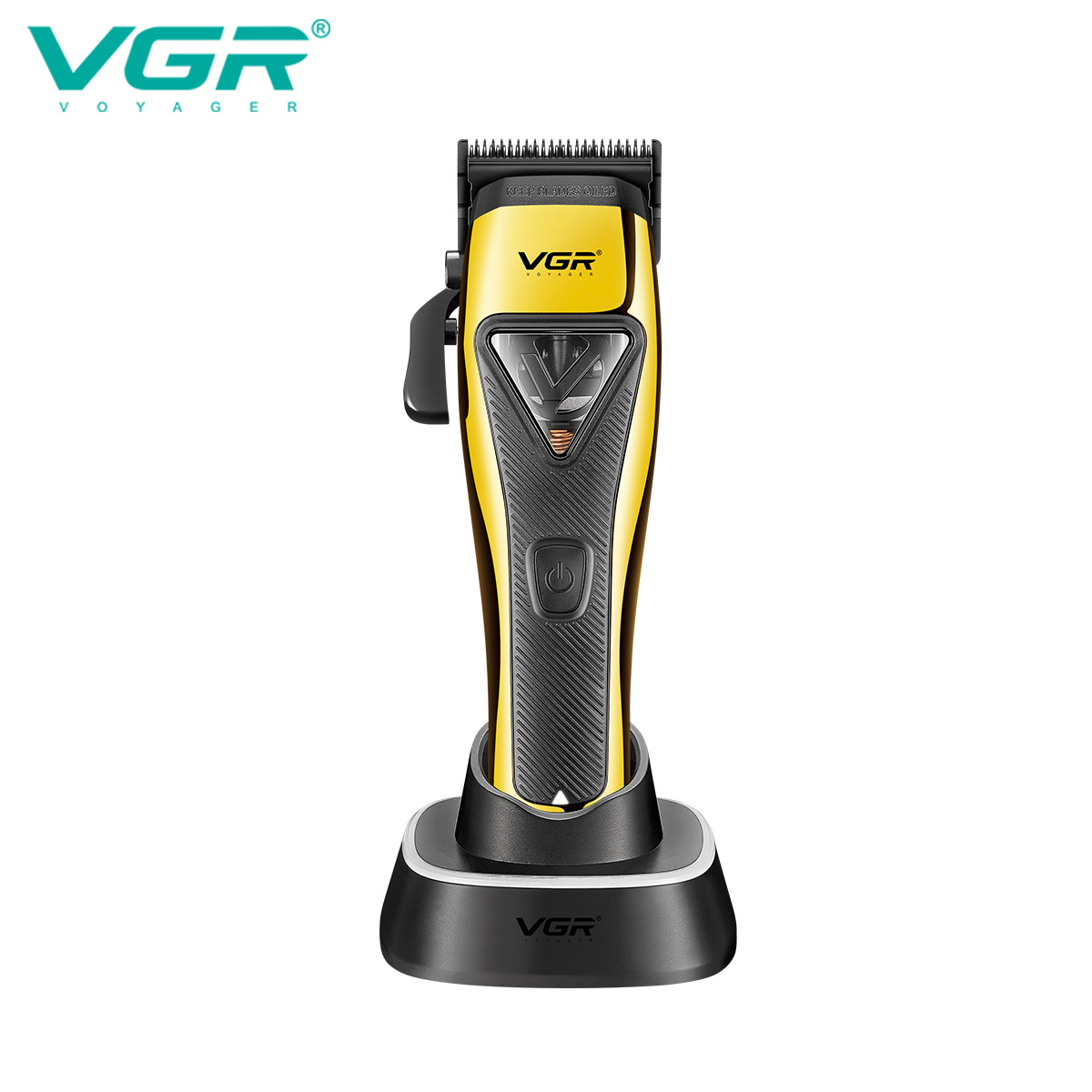 V888-ELOSUNG11741-209833-00 VGR Professional Hair Clipper Set - 9000 RPM Vector Motor, Rechargeable Cordless Grooming Kit with Accessories - Image 1