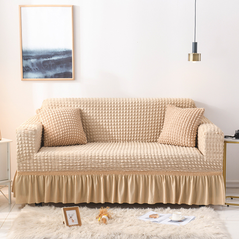V888-ELOSUNG1188-202563-00 Elastic sofa cover-beige (145-185cm) - Image 1