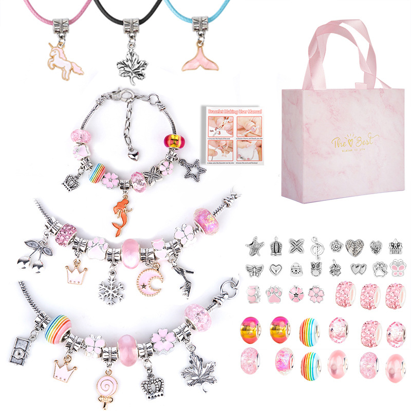 V888-ELOSUNG11895-210487-00 DIY Children's Bracelet Kit - Bead Craft Puzzle Gift Set for Creative Play - Image 1