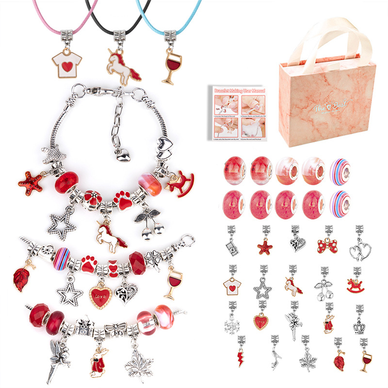 V888-ELOSUNG11898-210490-00 DIY Children's Bracelet Kit - Bead Craft Puzzle Gift Set for Creative Play - Image 1