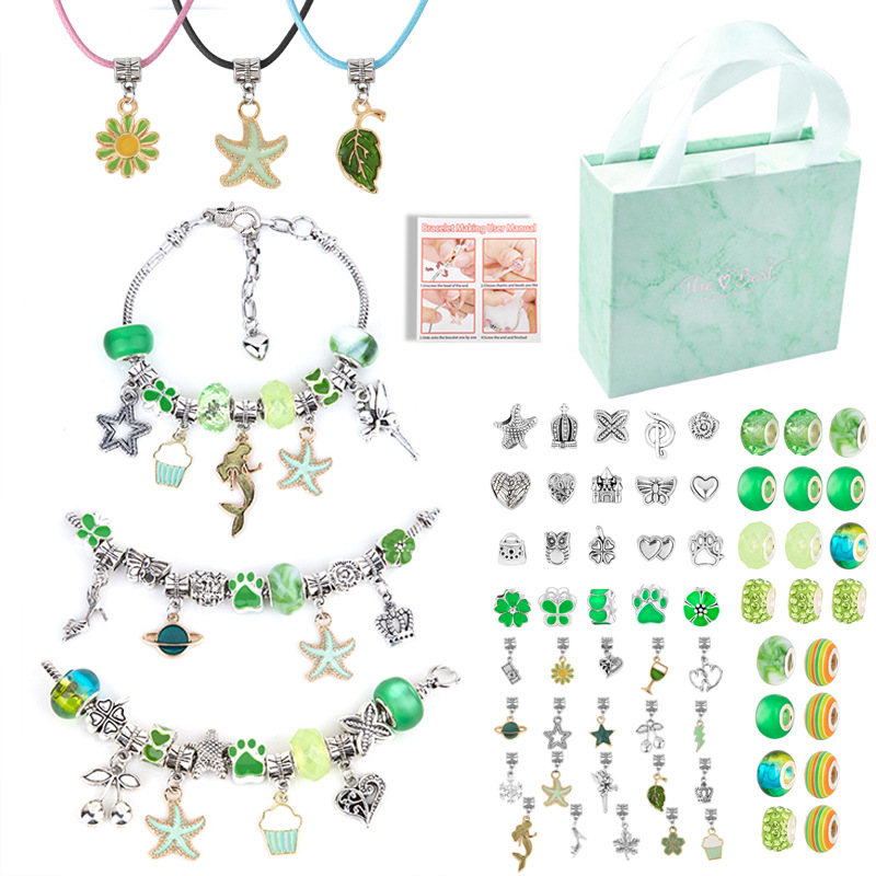 V888-ELOSUNG11899-210491-00 DIY Children's Bracelet Kit - Bead Craft Puzzle Gift Set for Creative Play - Image 1