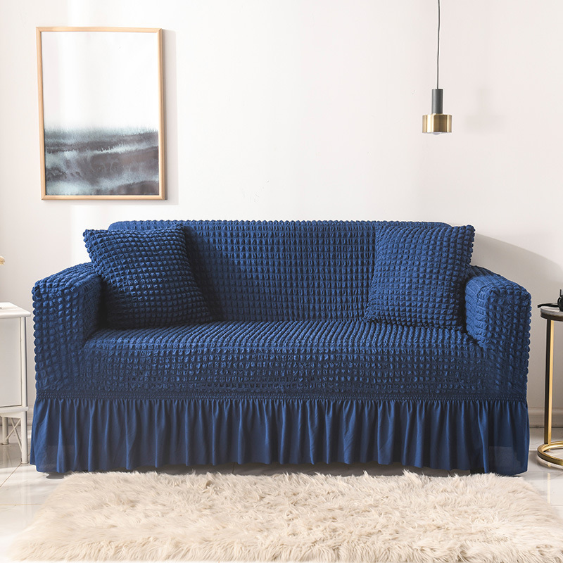 V888-ELOSUNG1217-202514-00 Elastic sofa cover blue (90-140cm) - Image 1
