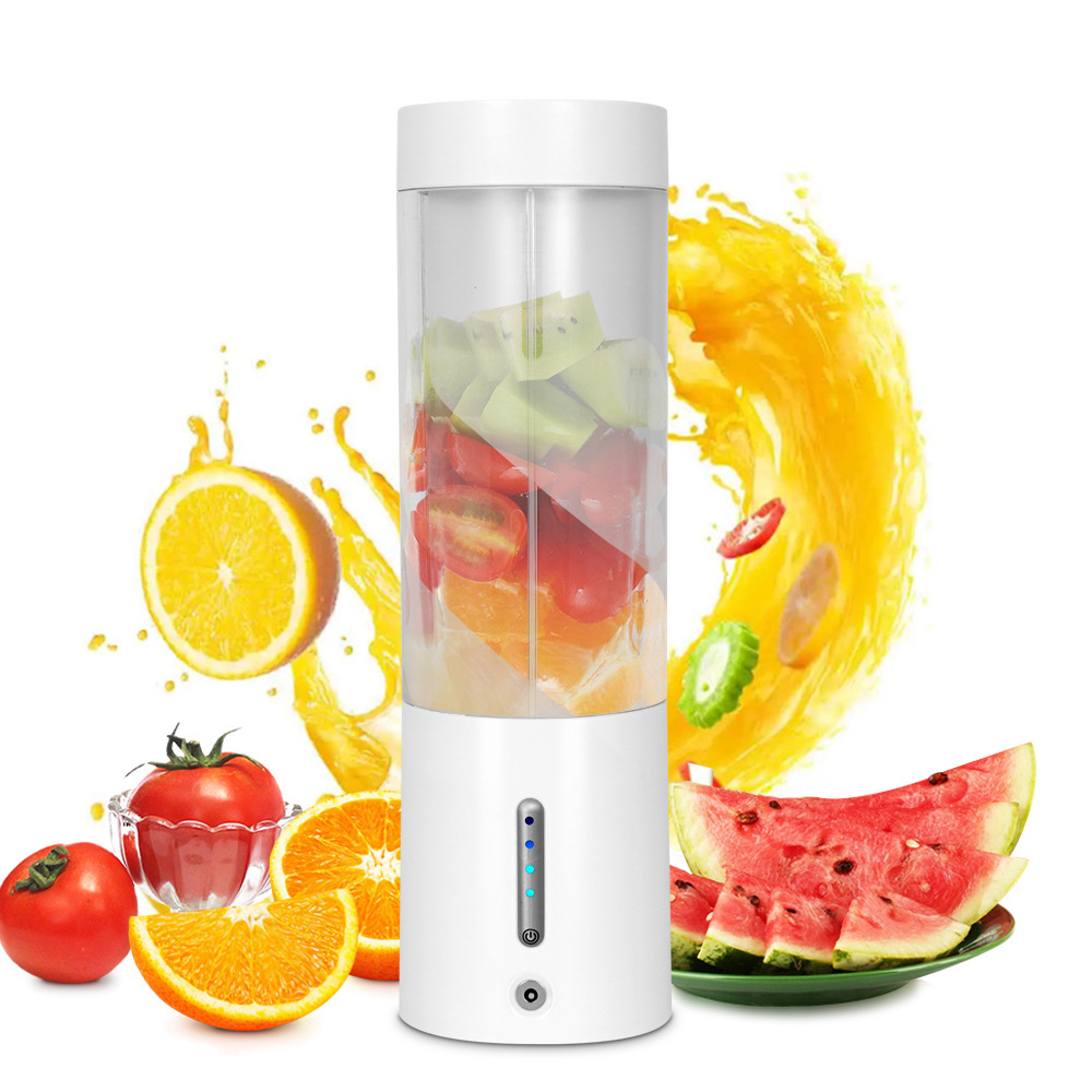 V888-ELOSUNG12249-211103-00 White Portable Juicer - Magnetic Charging Fresh Juice Blender, Multifunctional Ice Crushing Fruit Mixer - Image 1