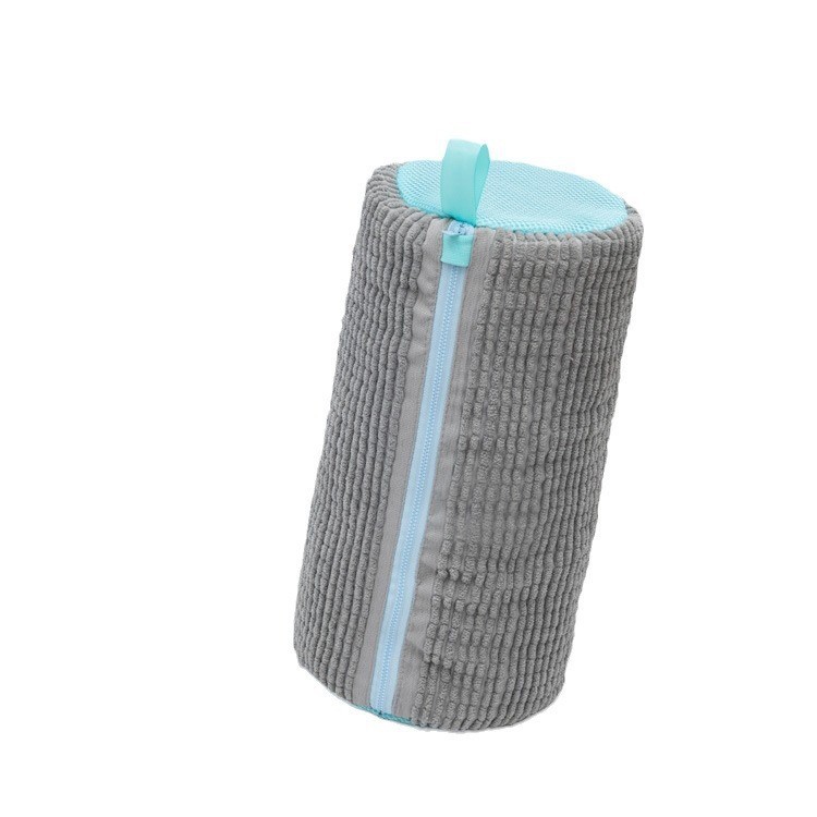 V888-ELOSUNG12586-212513-00 Grey-blue Shoe Laundry Bags - Mesh Protective Washing Bags for Shoes with Zipper Design - Image 1