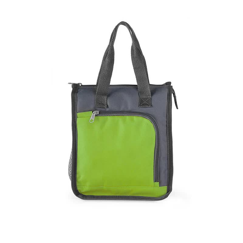 V888-ELOSUNG12783-213341-00 Green Portable Insulated Lunch Bag for Office, Picnic, and Grocery Use - Image 1