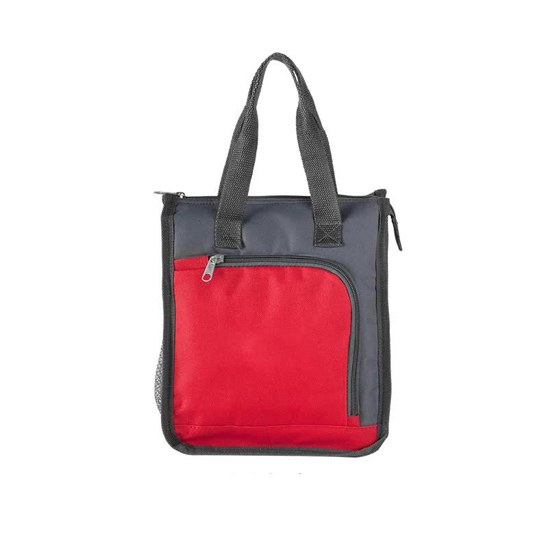 V888-ELOSUNG12786-213344-00 Red Portable Insulated Lunch Bag for Office, Picnic, and Grocery Use - Image 1