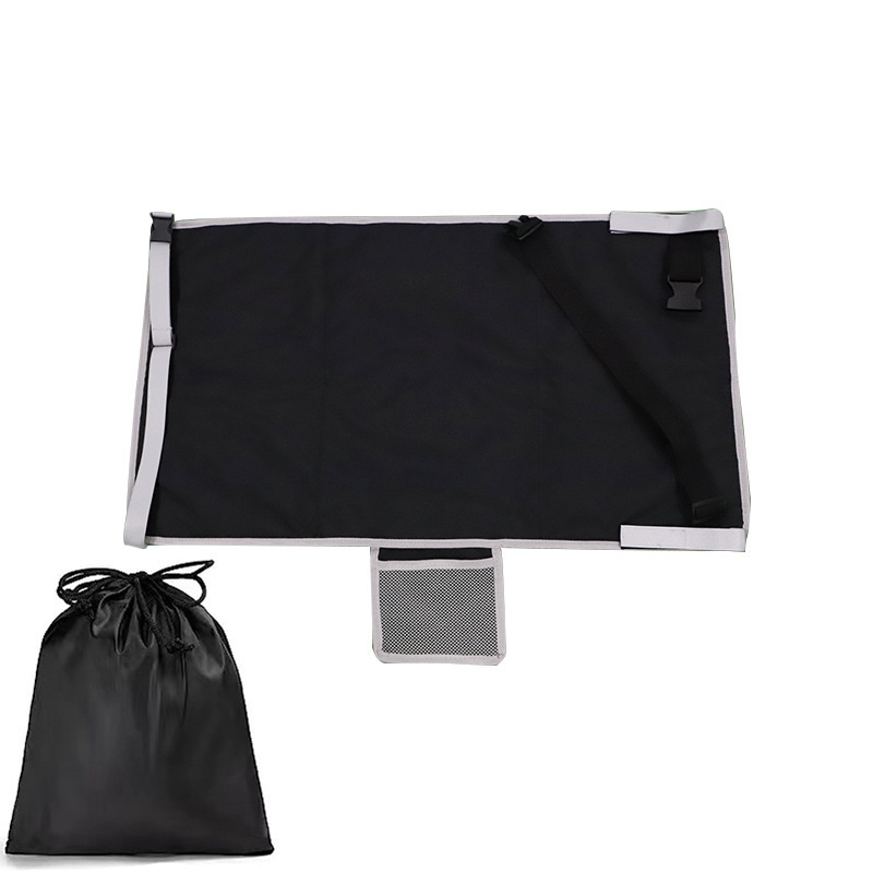 V888-ELOSUNG12869-214575-00 Black Portable Baby Changing Mat with Safety Straps - Image 1