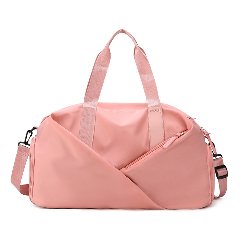 V888-ELOSUNG12917-213896-00 Pink Stylish Gym Travel Bag with Shoe Compartment, Lightweight and Durable Design - Image 1