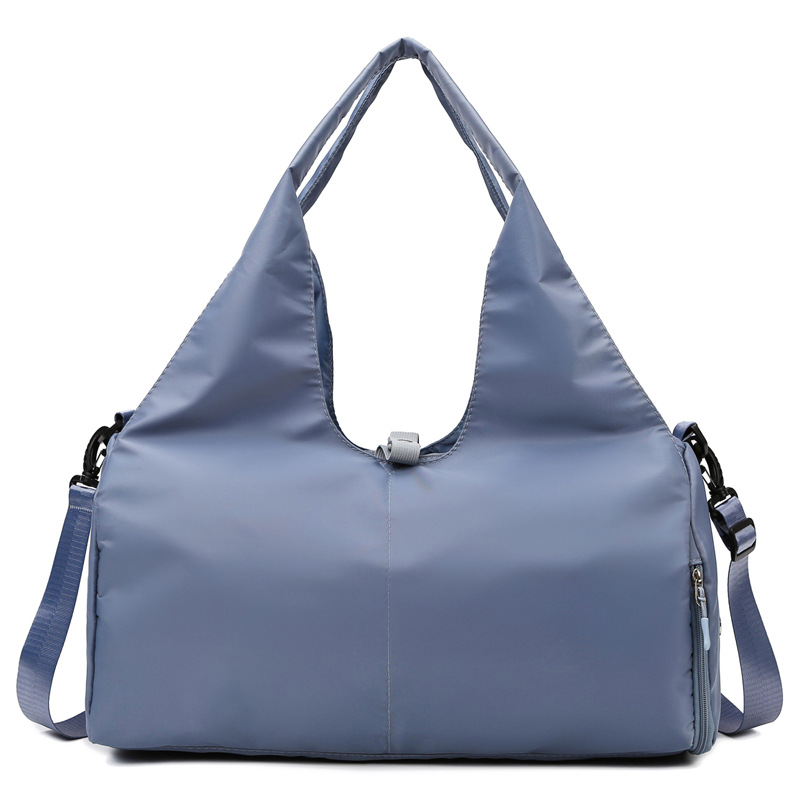 V888-ELOSUNG13076-210221-00 Blue Oxford Fabric Women's Shoulder Bag, Large Capacity Yoga & Gym Bag with Separate Shoe Compartment - Stylish & Functional Sport Bag - Image 1