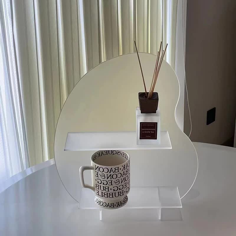 V888-ELOSUNG13263-211043-00 31*27*8cm Transparent Acrylic Desktop Storage Organizer - Christmas Aromatherapy Display Shelf for Cosmetics, Candles, and Decorative Items - Image 1