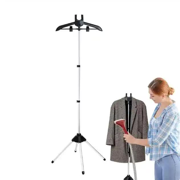 V888-ELOSUNG13366-211455-00 Black Adjustable Foldable Garment Steamer Stand – Independent Support for Home Use - Image 1
