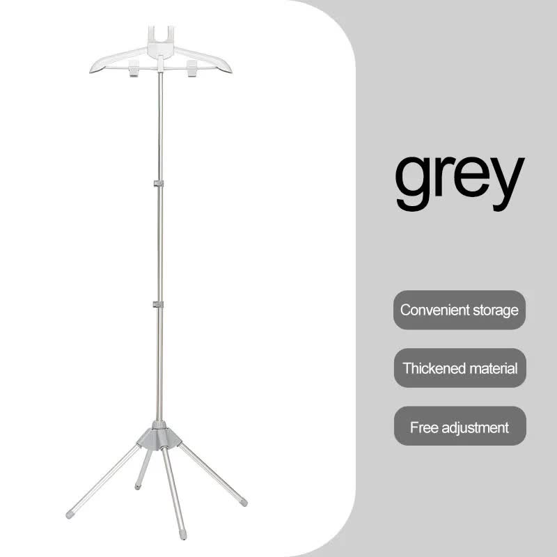 V888-ELOSUNG13367-211397-00 Grey Adjustable Foldable Garment Steamer Stand - Independent Support for Home Use - Image 1