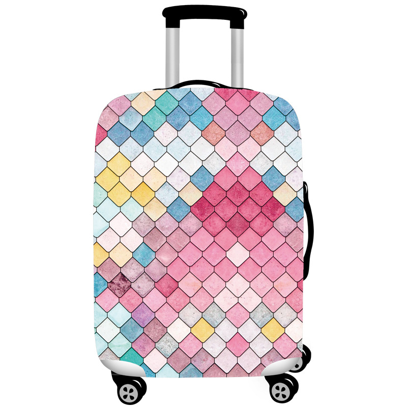 V888-ELOSUNG13442-211707-00 L 25-28 Inch Elastic Luggage Cover with Zipper, Travel Suitcase Protector, Scratch Resistant Luggage Cover - Image 1