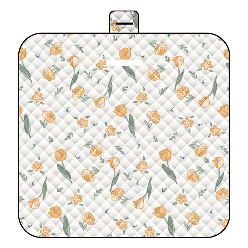 V888-ELOSUNG15052-211887-00 Thickened Waterproof Picnic Blanket - Portable Outdoor Beach Mat for Camping and Hiking 150*200cm(Flowers) - Image 1