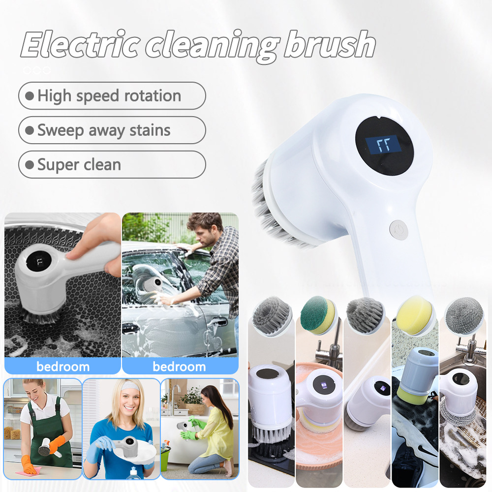 V888-ELOSUNG15102-211710-00 Electric Cleaning Brush - Multipurpose High-Speed Cleaning Tool - Image 1