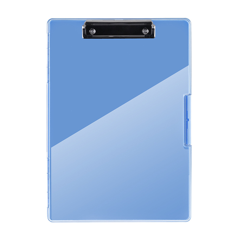 V888-ELOSUNG15230-212528-00 Sea blue A4 Plastic Document Storage Clipboard - Portable and Durable - Image 1