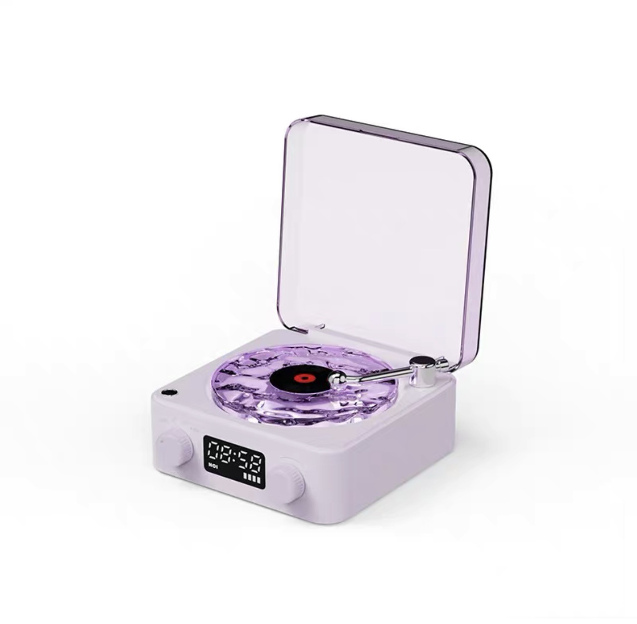 V888-ELOSUNG15363-212988-00 Purple, KW03 Bluetooth Sleep Sound Machine - Retro Design with 1500mAh Battery - Image 1