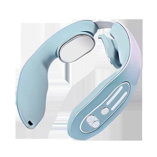V888-ELOSUNG15804-216239-00 Gradient Blue 12-Level Intelligent Neck Massager with Heating Function - Pain Relief and Relaxation - Image 1