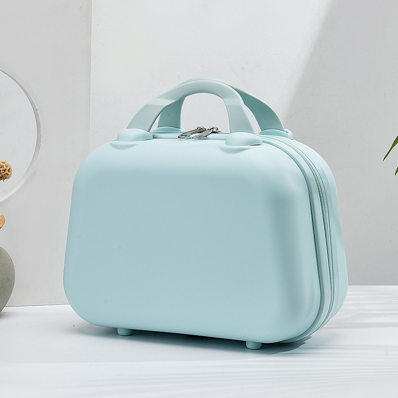 V888-ELOSUNG15942-216556-00 Mint Green Handheld Makeup Organizer - Compact and Portable Cosmetic Storage Case with Multiple Color Options - Image 1