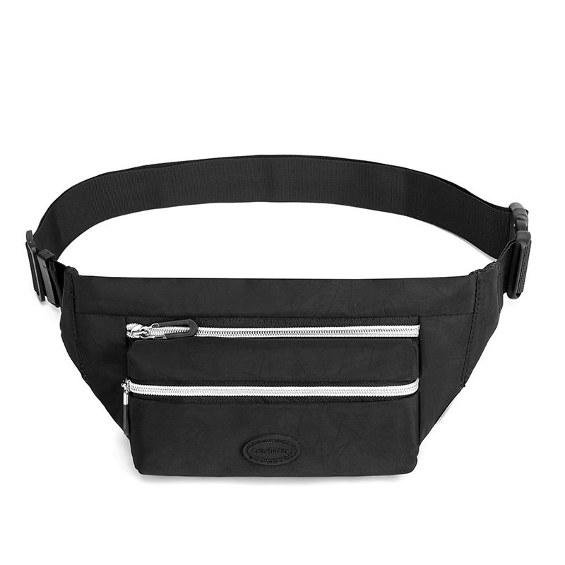 V888-ELOSUNG15966-216831-00 Black Casual Chest Bag - Water-Resistant Compact Waist Pack for Women with Adjustable Strap - Image 1