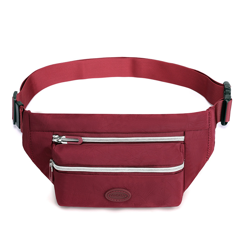 V888-ELOSUNG15985-216883-00 Red Casual Chest Bag - Water-Resistant Compact Waist Pack for Women with Adjustable Strap - Image 1