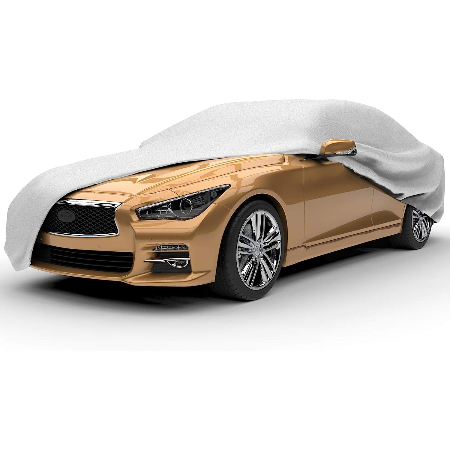 V888-ELOSUNG16515-216473-00 All-Season Car Cover, Waterproof and UV-Resistant, XL Size, 540*175*120 cm, for Compact Cars - Image 1