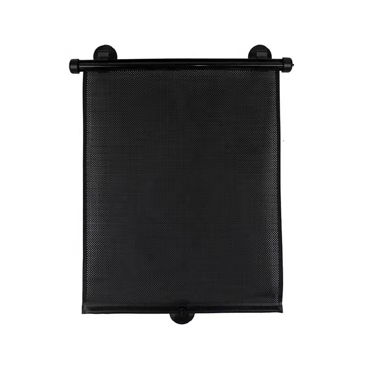 V888-ELOSUNG17536-216476-00 2 Pcs 40*50cm Black Adjustable Retractable Car Side Window Sun Shade - UV Protection, Easy Installation with Suction Cups - Image 1