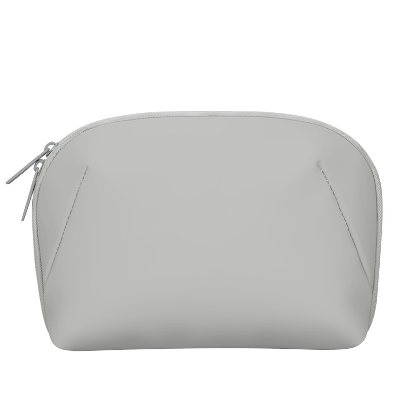 V888-ELOSUNG17606-216597-00 Grey Large Capacity Multi-functional PU Digital Storage Organizer Bag, Waterproof & Portable, for Cables, Chargers, and Accessories - Image 1