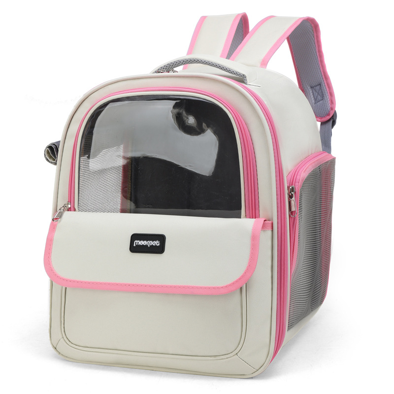 V888-ELOSUNG18090-202503181047-00 Pink Pet Carrier Backpack - Space Capsule Design for Cats & Small Dogs - Image 1