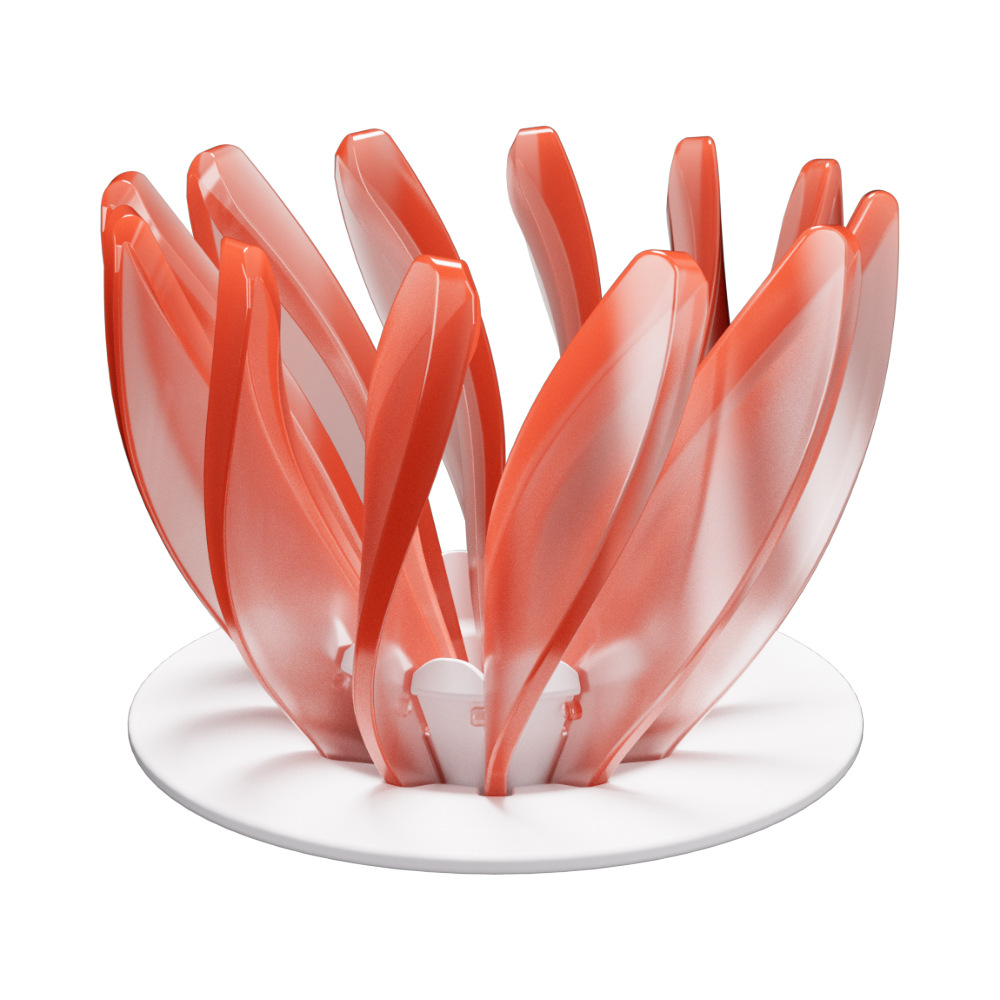 V888-ELOSUNG18144-202504171745-00 V60 Pour Over Coffee Dripper - Heat Resistant Brew Filter Cone - Orange(White Base) - Image 1