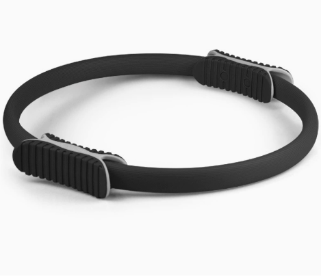 V888-ELOSUNG19052-226029-00 2 PCS Black 38cm Pilates Ring Circle with Comfort Foam Handles for Core & Muscle Toning - Image 1